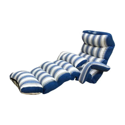Floor Foldable Fabric Upholstered Chaise Lounge Living Room Furniture Lazy Sofa Daybed Sleeper Lounger Chair Stylish Couch Beds