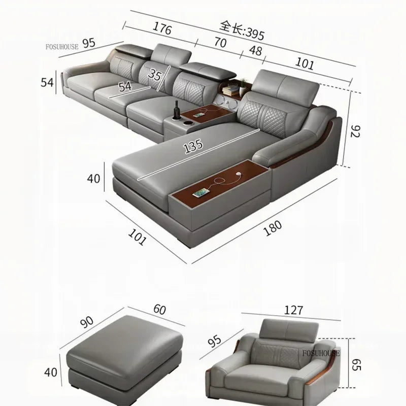 Living Room Sofa Combination Light Luxury Chaise Lounges Sofas for Living Room Personality Home Furniture