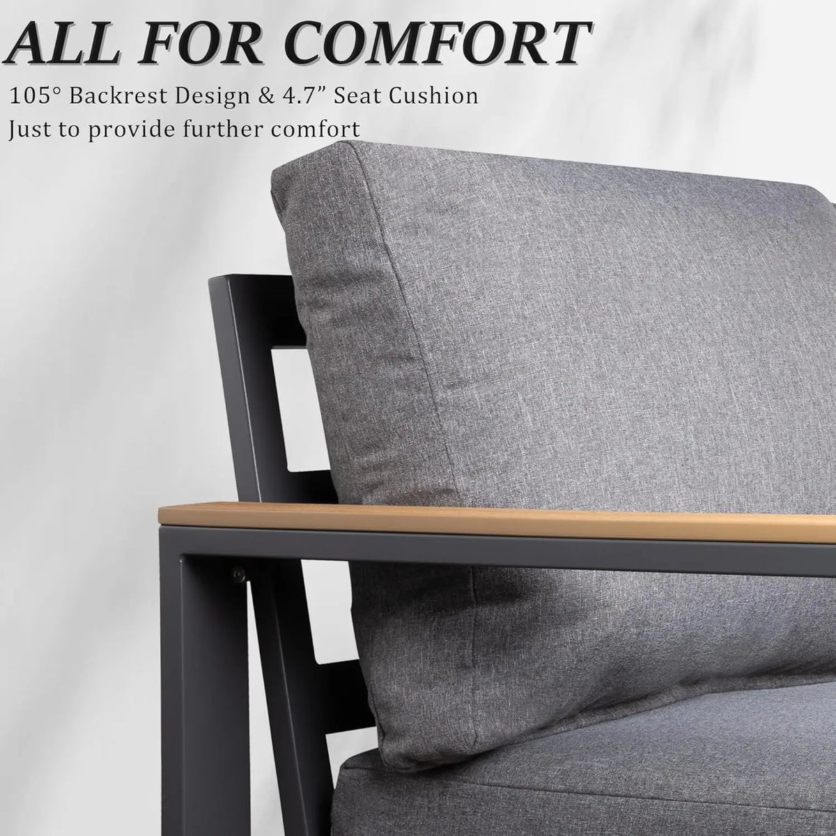 Contemporary Furniture Aluminum Frame Garden Sofa Outdoor Furniture Garden Set Patio Furniture Outdoor