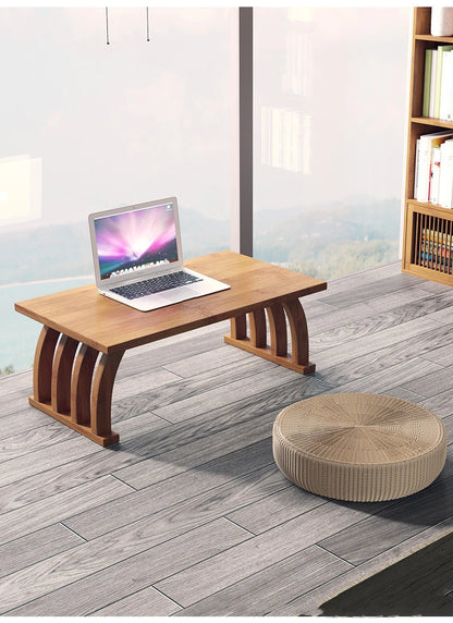 Nanzhu bay window small tea table tatami Japanese low table tea table small table bedroom folding kang table household use
