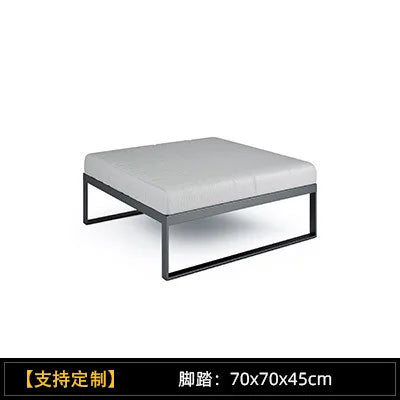 Outdoor aluminum alloy sofa waterproof and sun protection outdoor garden courtyard open-air furniture