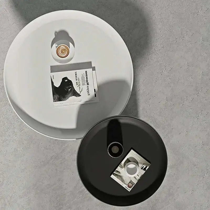 Set Round Table Nordic Center Modern Folding Metal Coffee Tables Storage Mesas Furniture GPF40XP