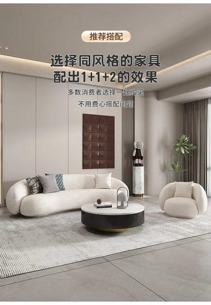 Minimalist Nordic Living Room Sofas Leather Recliner Designer Modern Sofas Luxury Lounge Balcony Cheap Divano Home Furniture