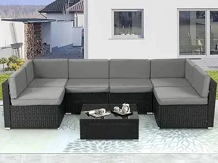 Patio Furniture Set Outdoor Conversation Set Sofa Garden