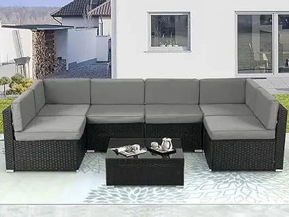 Patio Furniture Set Outdoor Conversation Set Sofa Garden