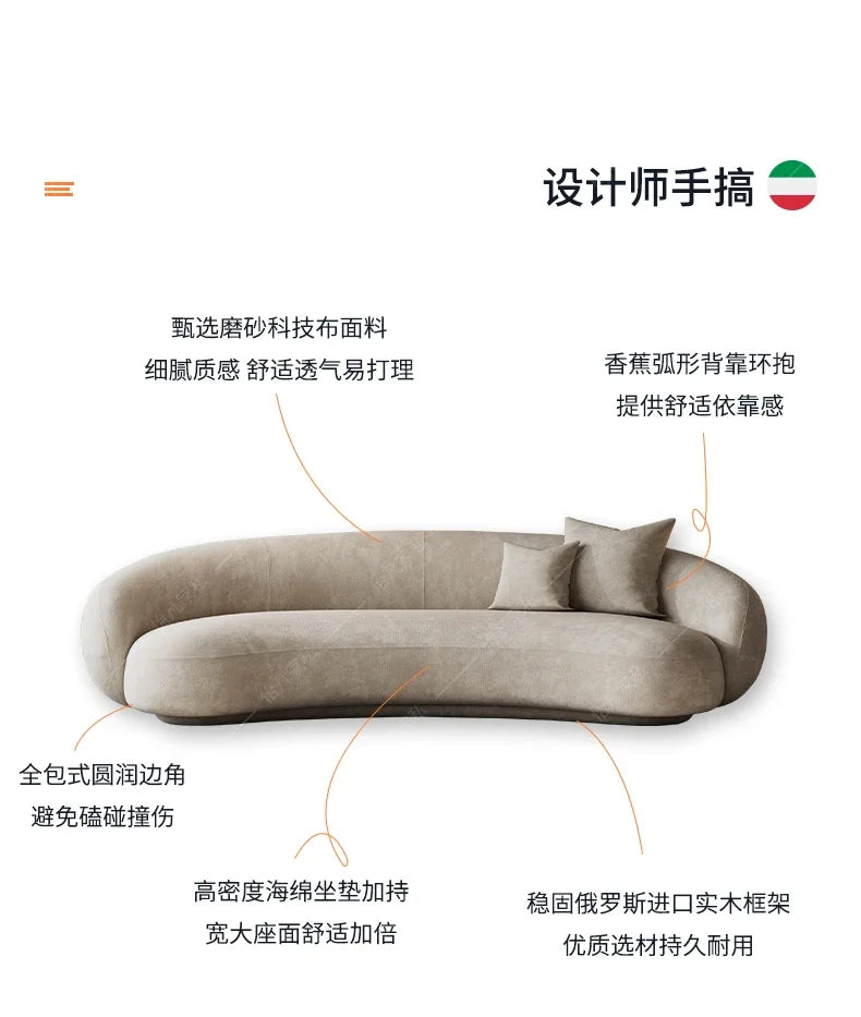 Elastic Luxury Living Room Sofa Modern Aesthetic Elegant Sectional Sofa Designer Replica Muebles Para El Hogar Nordic Furniture