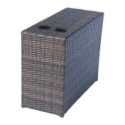 Outdoor Wicker Loveseat with Cushions – No Assembly Needed, Ready to Use for Comfort and Style