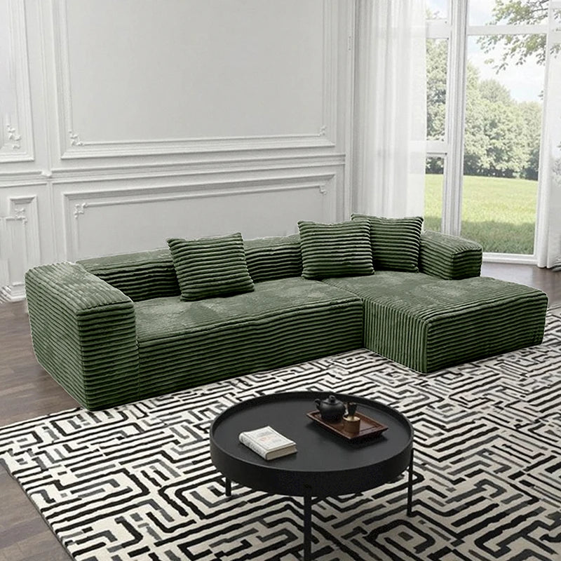 m Vacuum Compression Sofa Corner Fabric Sofa Living Room Rabbit Plush Corduroy m