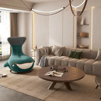 Shark Internet Celebrity Rotating Chair with High Aesthetic Value,animal Leisure,small Apartment,simple Single Person Whale Sofa