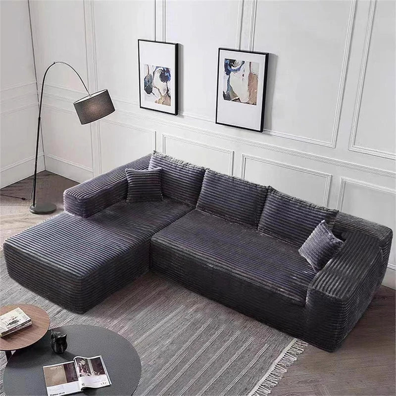 living room office Armchair Convertible sofa L-shape lounge compressed sofa seats lazy home modern Relaxing luxury furniture
