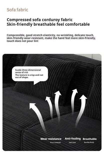 Compressed SofaNew Design Living Room Furniture L-Shape Sectional Sofa Comfortable Fluffy Vacuum Compressed Comfy Sofa Set Modul
