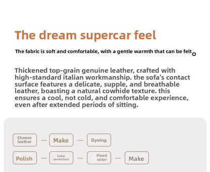 Caterpillar leather sofa togo lazy sofa can lie down and sleep modern light luxury single recliner living room sofa