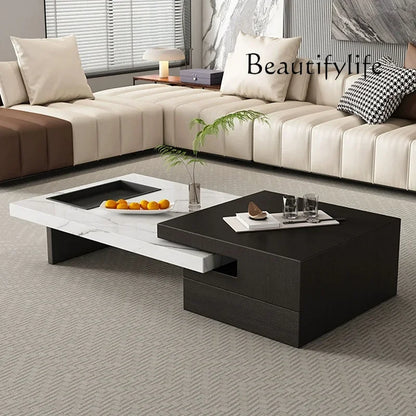 SS Italian Unique Coffee Table Luxury Nordic Living Room Modern Side Table Minimalist Center Writing Mesa Auxiliar Home Furnitur