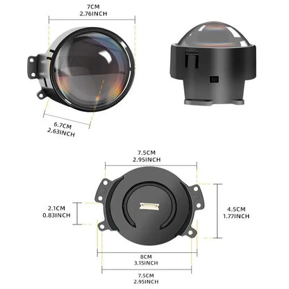 Car Devil Eye LED Headlight 6 Low Light Modes Control The Atmosphere In The Car Universal Motorcycle Lens Headlight