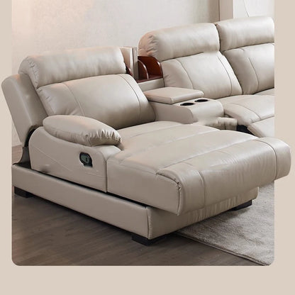 Aesthetic White Living Room Sofas Sleeping Real Leather Lazy Lounge Sofa Luxury Modern Soft Couch Wohnzimmer Furniture For Home