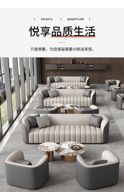 Modern Simple Sofa Designer Lounge Reception Lazy Luxury European Sofa Office Negotiation Aesthetics Divano Trendy Furniture