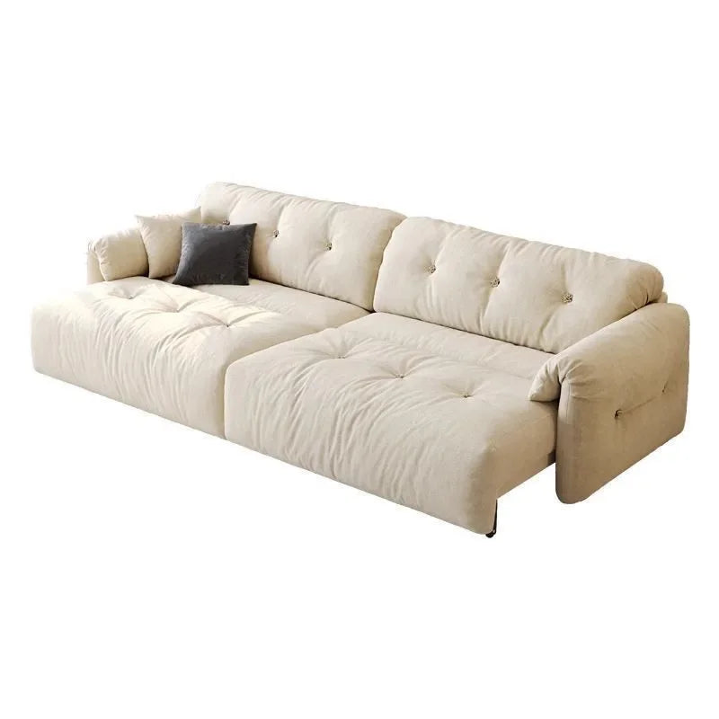 Cloud Electric Sofa Living Room Modern Simple Telescopic Fabric Lazy Multi-functional Sofa Bed Dual-purpose