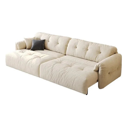 Cloud Electric Sofa Living Room Modern Simple Telescopic Fabric Lazy Multi-functional Sofa Bed Dual-purpose