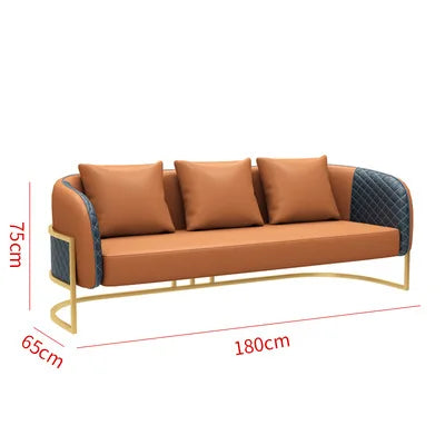 Combinaison de canapé de négociation de réception, Table et chaise de bureau de vente, zone de repos pour hall d'hôtel
