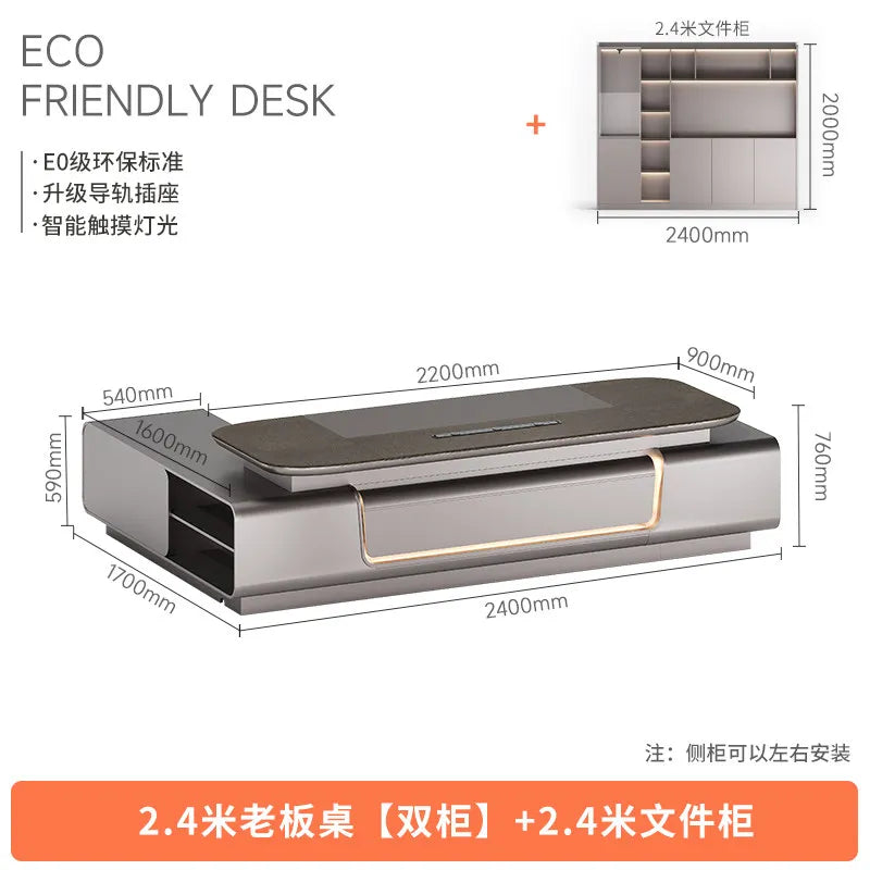 Minimalist Crafts Office Desk Storage Luxury Executive Organizers Office Desk Computer European Meuble Bureau Home Furniture