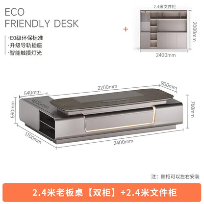 Minimalist Crafts Office Desk Storage Luxury Executive Organizers Office Desk Computer European Meuble Bureau Home Furniture
