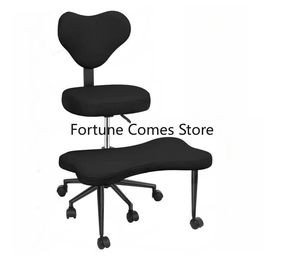 Cross Leg Chair - Meditation Chair with Wheels, ADHD Chair, Height Adjustable Seat, Adjustable Footstool