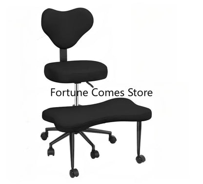 Cross Leg Chair - Meditation Chair with Wheels, ADHD Chair, Height Adjustable Seat, Adjustable Footstool