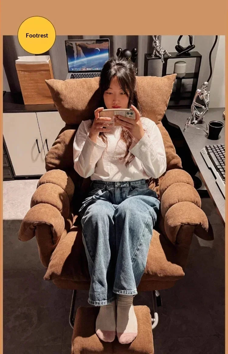 Comfortable Long-term Sofa Chair Gaming Chair Bedroom Desk Chair Ergonomic Chair Furniture Sillas Gamer Adjustable Backrest