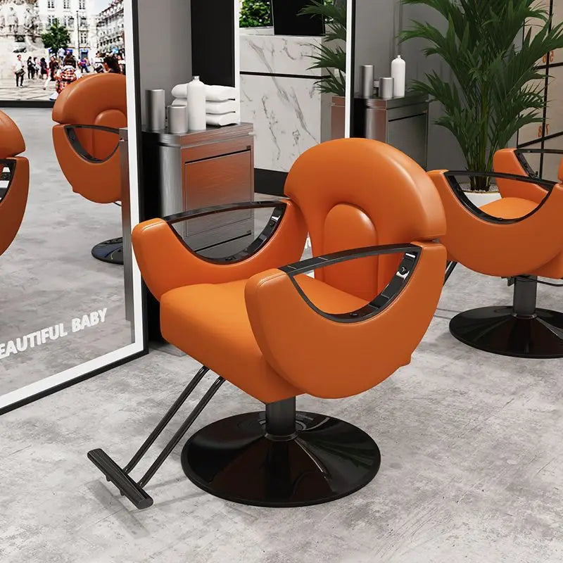 Elegant Beauty Barber Chairs Premium Nordic Style Minimalist Salon Chairs Aesthetic Italian Silla Para Lashista Salon Furniture