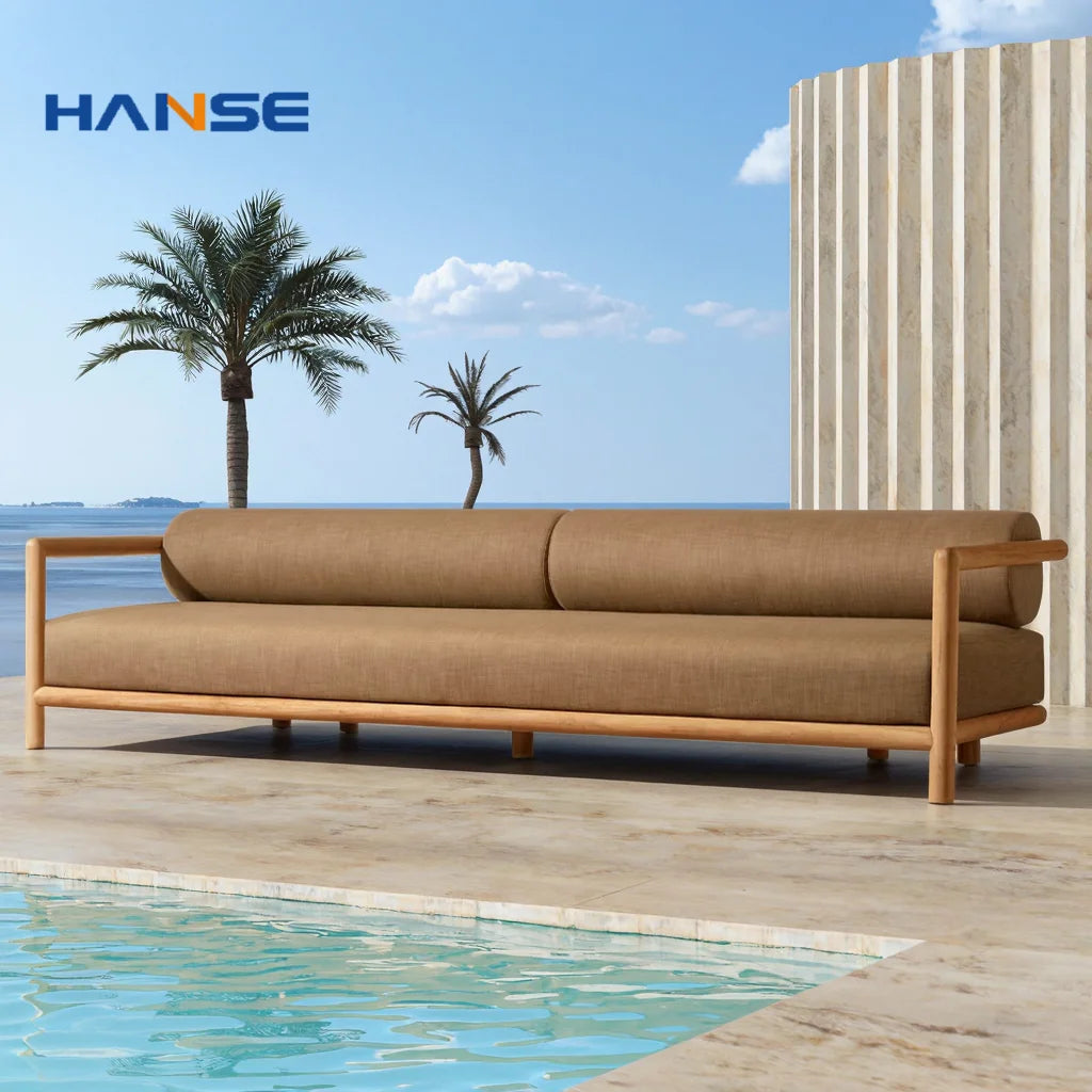 Nordic Modern Hotel Terrace Leisure Sofa Set Wicker Outdoor Garden Furniture Aluminum Frame Outdoor Use