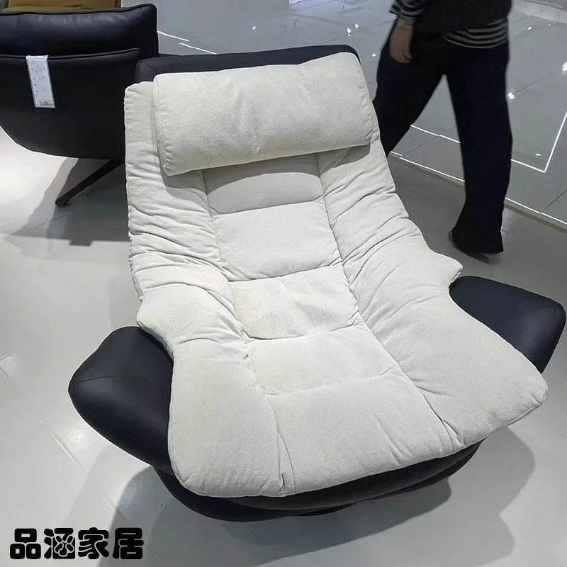 Neck Support Swivel Chairs Ergonomic Back Lazy Meditation Modern Chair Living Single Design Fauteuil