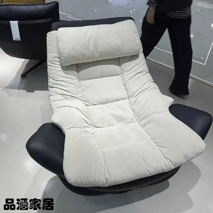 Neck Support Swivel Chairs Ergonomic Back Lazy Meditation Modern Chair Living Single Design Fauteuil