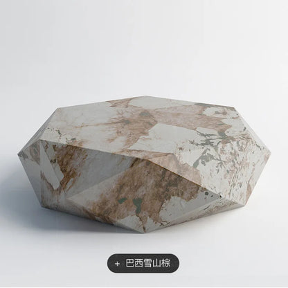 Living room creative water chestnut rock slab coffee table luxury tea table Nordic modern simple diamond rock slab coffee table