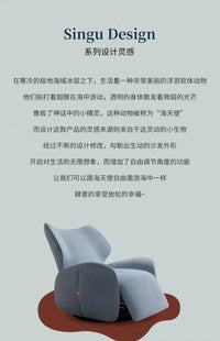 Single-Seat Sofa Stoel Stof Vrijetijdsstoel Woonkamer Licht Luxe Designer Elektrische Functionele Fauteuil