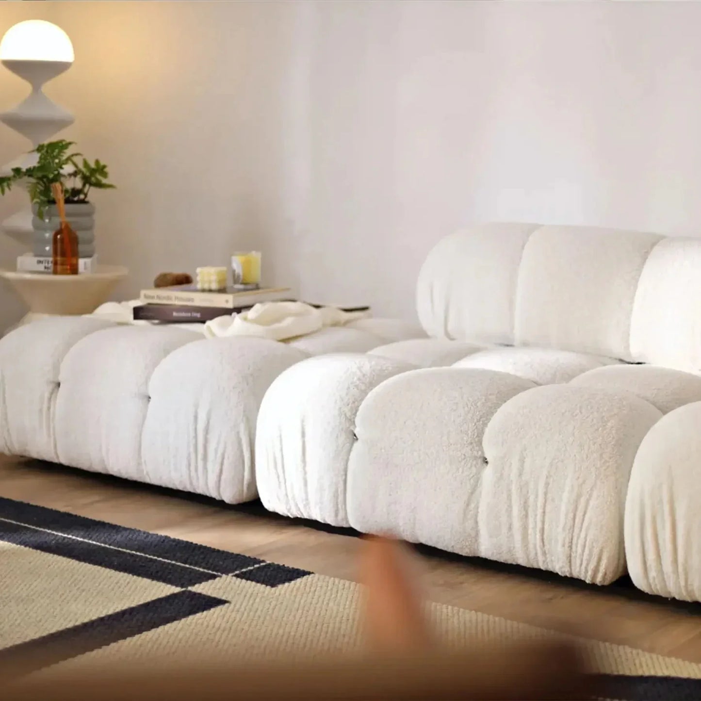 Sofa Combinations with Flexible Fabric Modules Furniture-Inspired Living Room Sofa Minimalist Style Comfortable