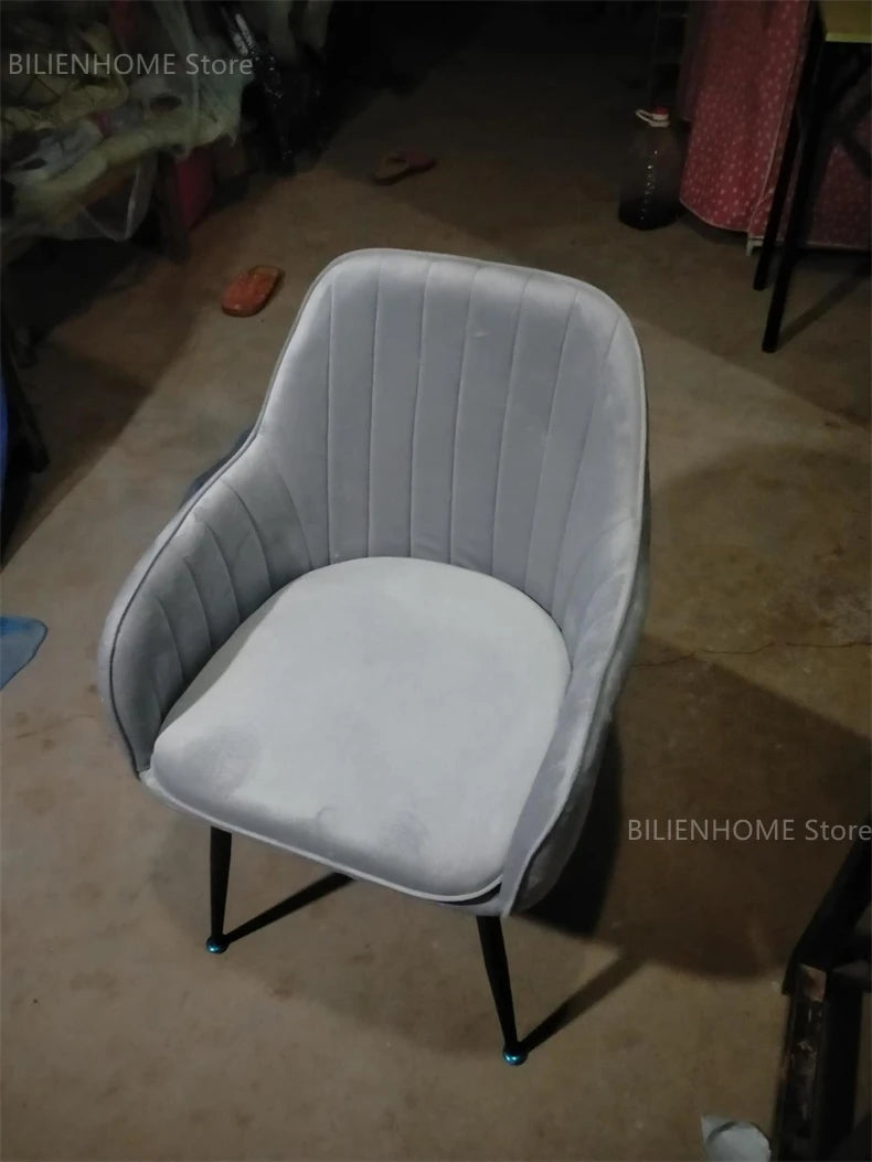 Modern Living Room Dining Chairs Home Furniture Bedroom Dormitory Back Chair Nordic Restaurant Kitchen Cafe Leisure Chair