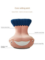Whale Lazy Sofa Leisure Chair Flannel Rotatable Cute Shark Sofa Single Seat Chair