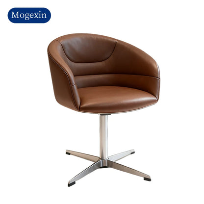 Leather Reception Armchair Office Visitor Chair Luxury Fashion Office Chair Hotel Swivel Office Chair