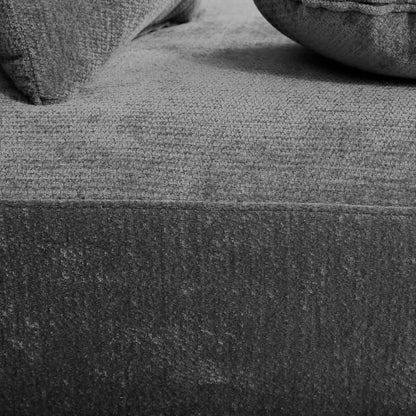 140" Oversize Curved Sectional Sofa with High-Density Fully Compressed Sponge and Chaise Lounge, 3-Piece Set Mid Century