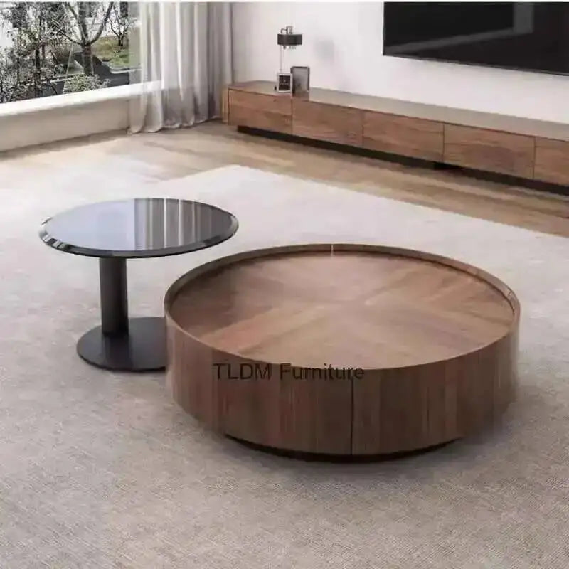 Aesthetic Unique Luxury Tables Coffee Design Table Nordic Coffee Round Glam Stolik Kawowy Living Room Furniture Minimalist