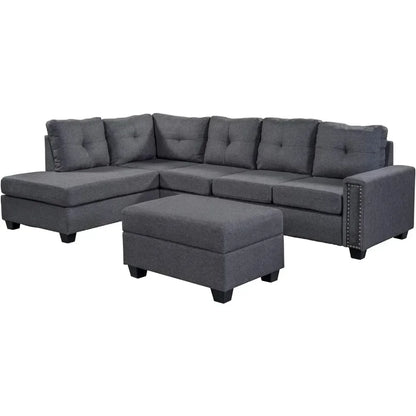 high quality,durable ,practical,Exquisite  Comfy Oversized Corner Sofa Cup Holder,Fabric Living Room Furniture Couch Sets