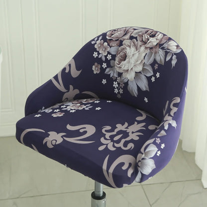 1PC Semi-Circular Universal Wear-Resistant Chair Cover Chair Cover Dust-proof Elastic Restaurant Hotel Dining Chair Cover 의자 커버