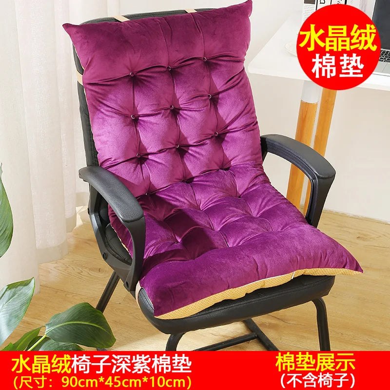 Thickened Chair Pad Backrest Pillow Foldable Bed Headboard Pillow Detachable Washable Modern Simple Style for Autumn And Winter