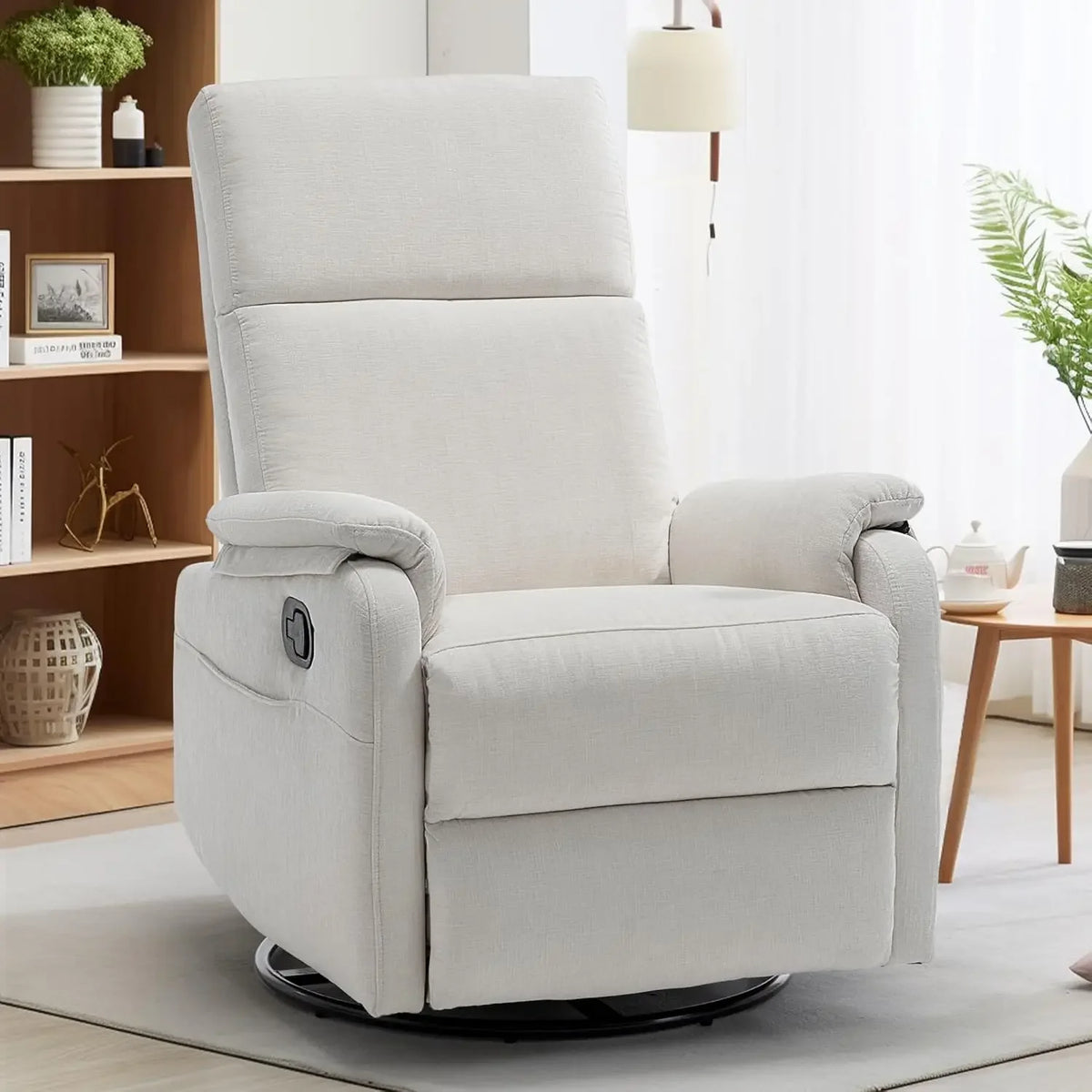 Recliner Chair, Swivel Rocking Recliner Chair for Adults, Glider Rocking Chair, Small Nursery Chair Recliner for Living Room