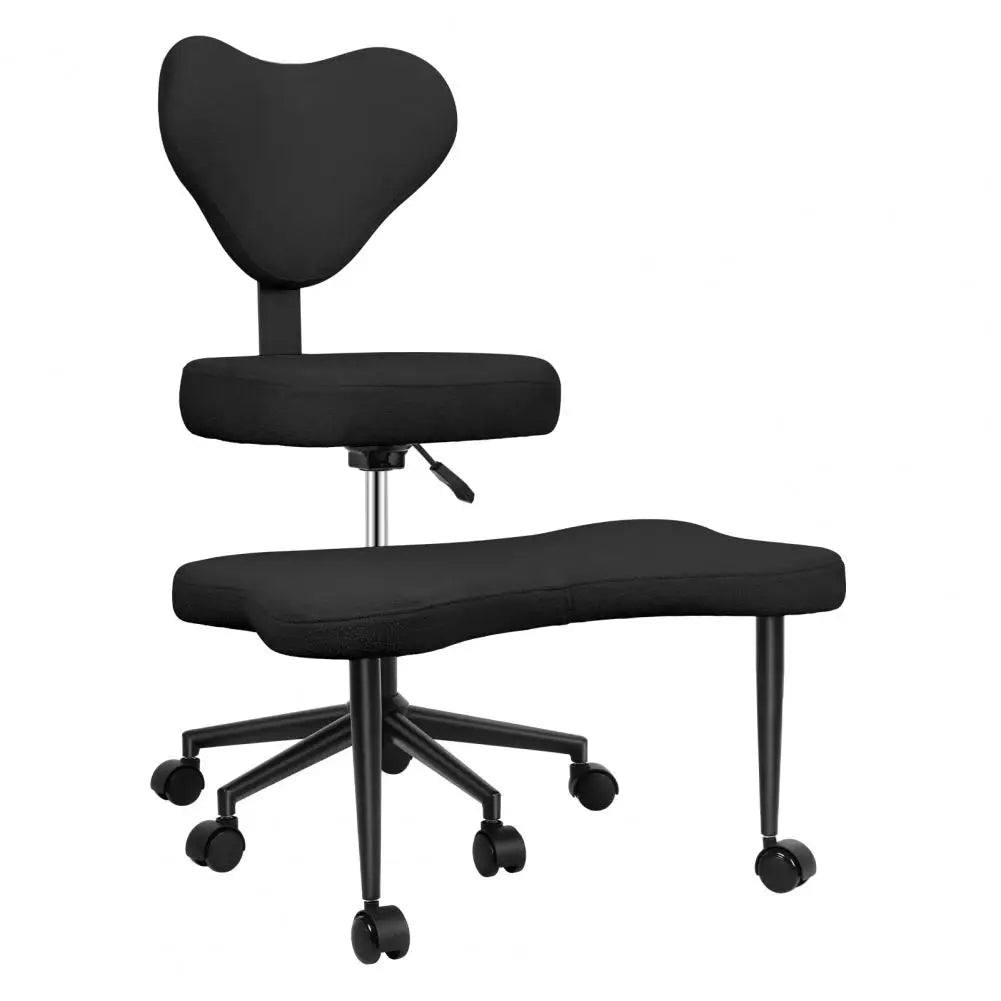 Cross Leg Chair - Meditation Chair with Wheels, ADHD Chair, Height Adjustable Seat, Adjustable Footstool