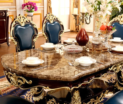 Flowers Decoration Dining Tables Square Design Gold Nordic Kitchen Dining Tables Modern Luxury Tavoli Da Pranzo Home Furniture