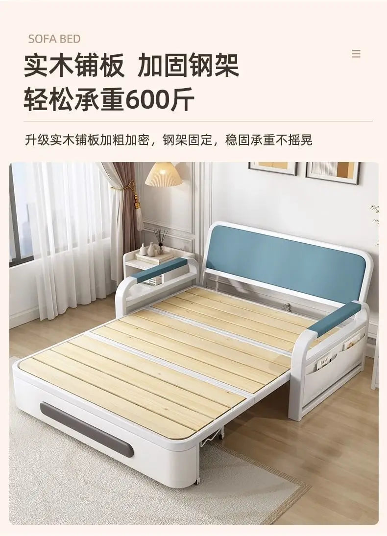Sofa bed integrated dual-purpose small apartment Internet celebrity balcony multi-function retractable bed New technology