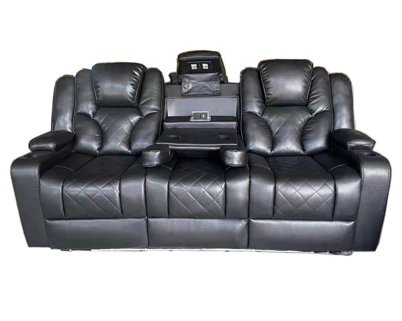 Minimalist Multi-Function LED Light Power Recliner Sofa Modern Home Furniture Electric Recliner Sofa Power Sofa Recliner