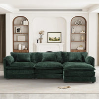 #For 112" Oversized Sectional Sofa Cloud Couch for Living Room, Chenille Modern Upholstery L Shape Sofa, Comfy Boucle Modular Sl
