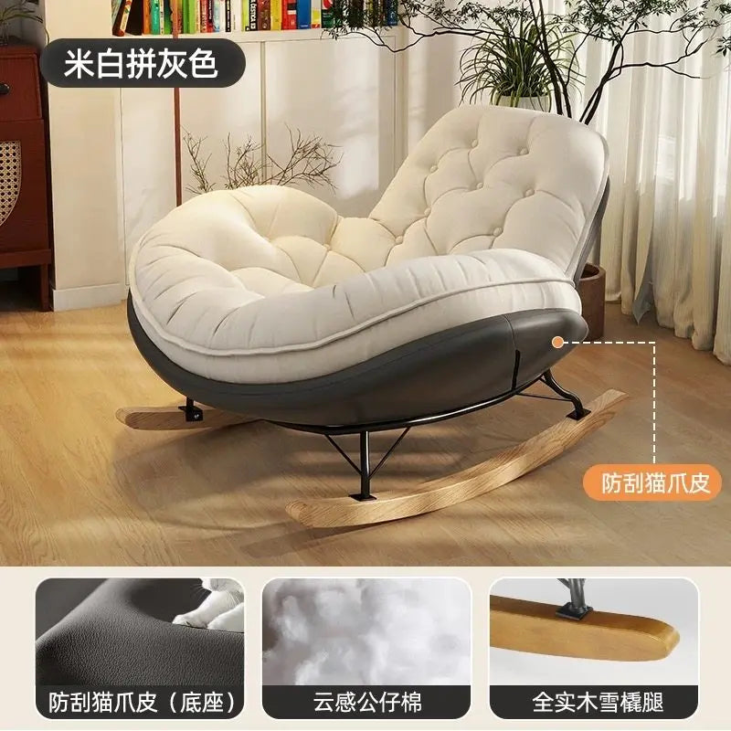 Lounger Balcony Recliner Chair Comfortable Fluffy Floor Hallway Recliner Chair Reading Interior Silla Mecedora Nordic Furniture